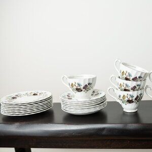 Myott's Fine White Ironstone Melinda English China Tea 24 piece set